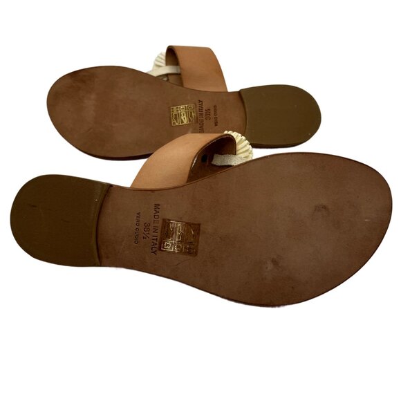 Vero Cuoio Italian Leather Sandals Size:38.5 - Picture 5 of 7
